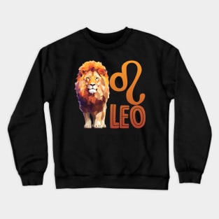 Leo the Lion Zodiac Sign Crewneck Sweatshirt